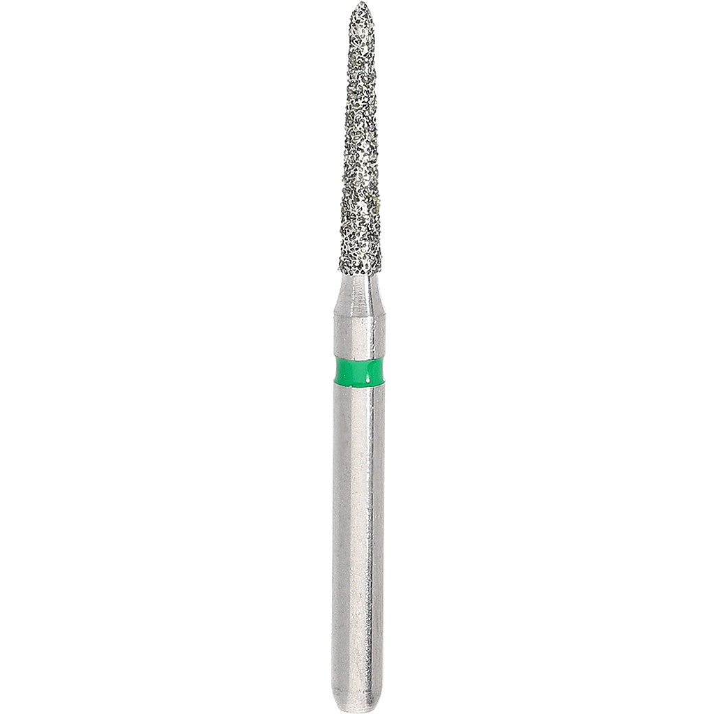 Di Green Tapered Torpedo Round End Bur Size 012